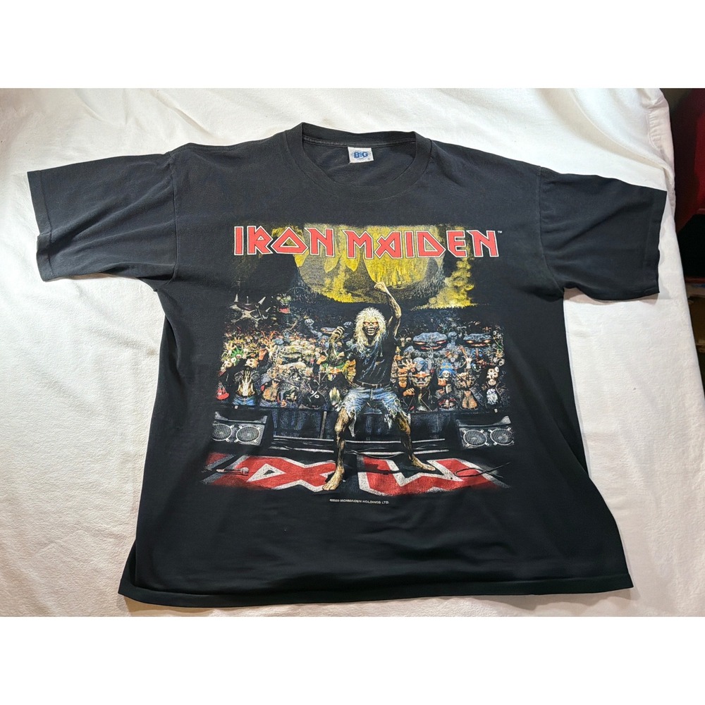 Vintage 2000 Iron Maiden Brave New World Tour Shirt XL BIG Tag Black Band Tee